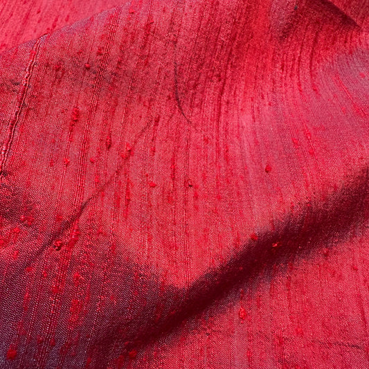 RASPBERRY DUPION SILK