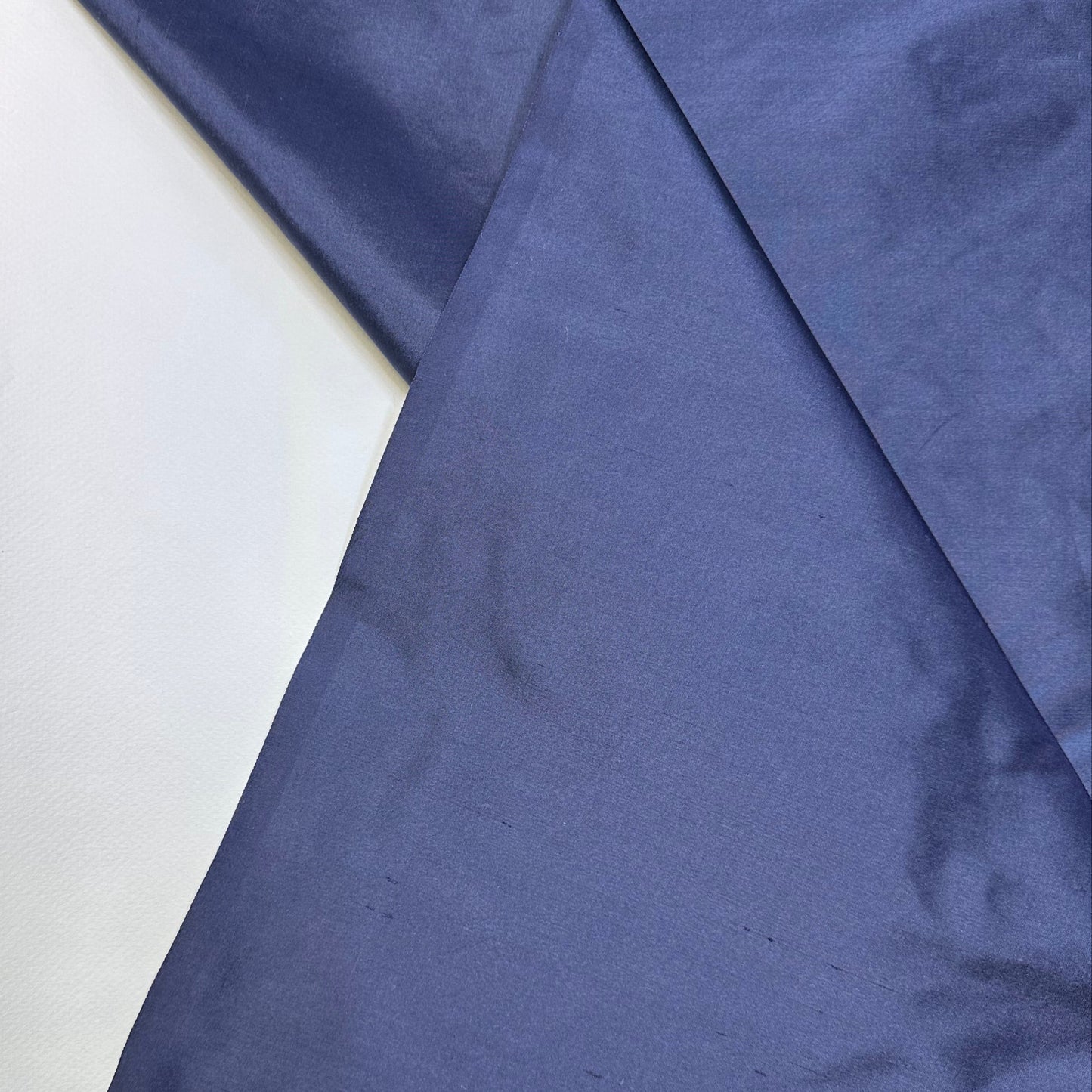 FRENCH NAVY POWERLOOM SILK REMNANT