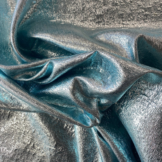 BABY BLUE METALLIC JACQUARD