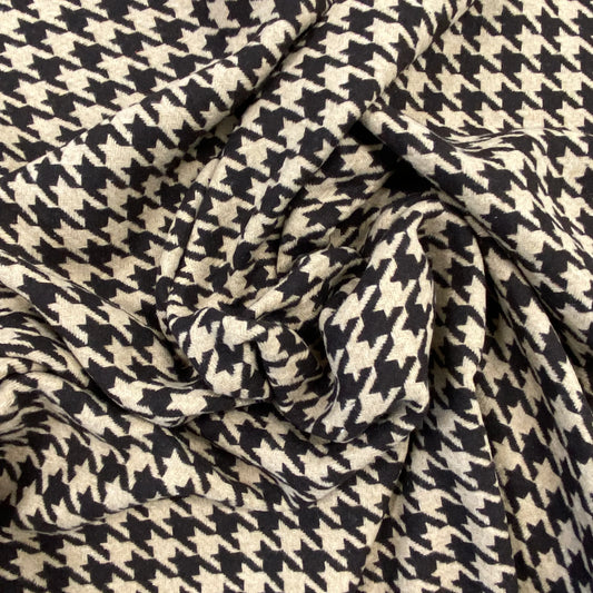 BROWN WOOL HOUNSDTOOTH