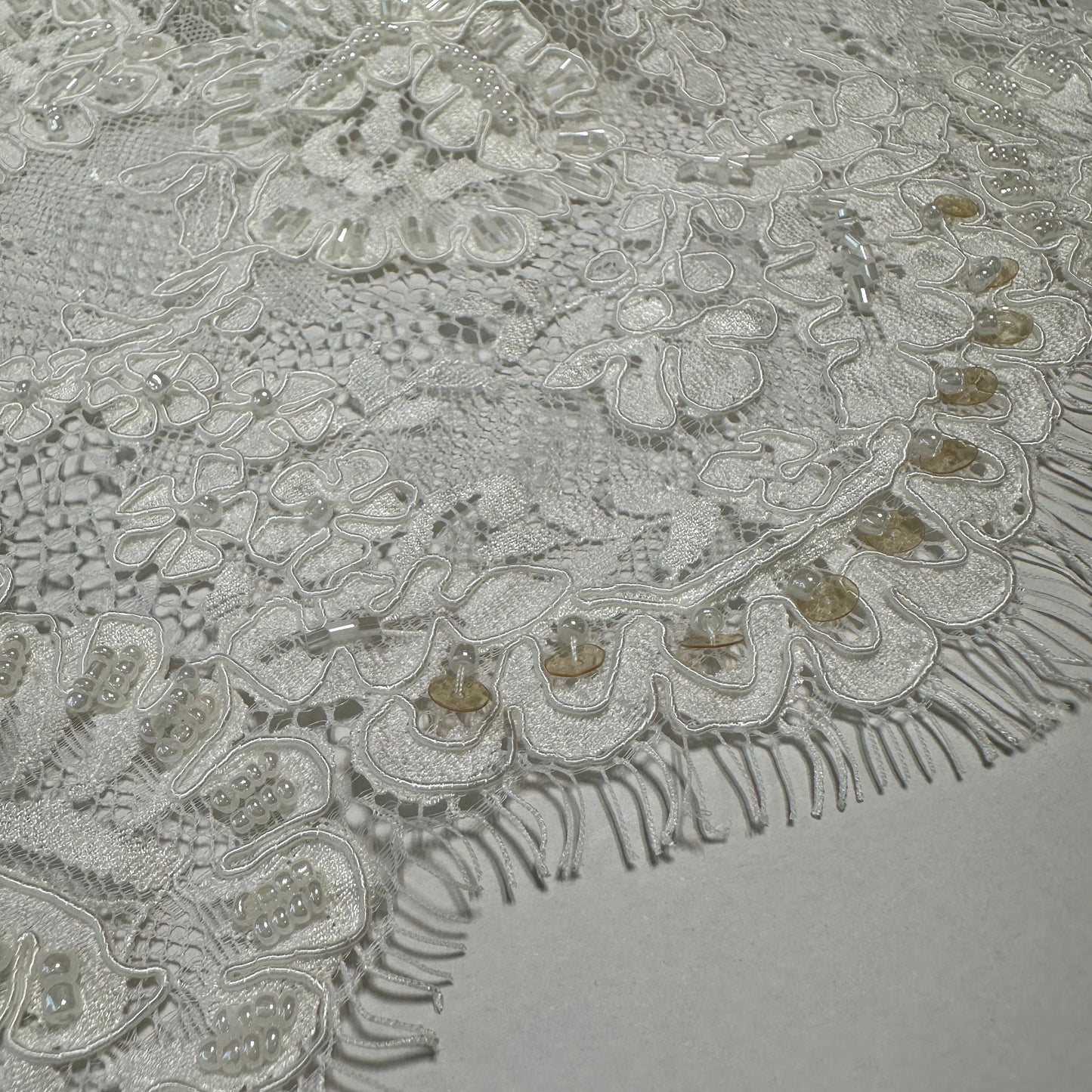 LIMITED EDITION BEADED BRIDAL LACE FAT QUARTER