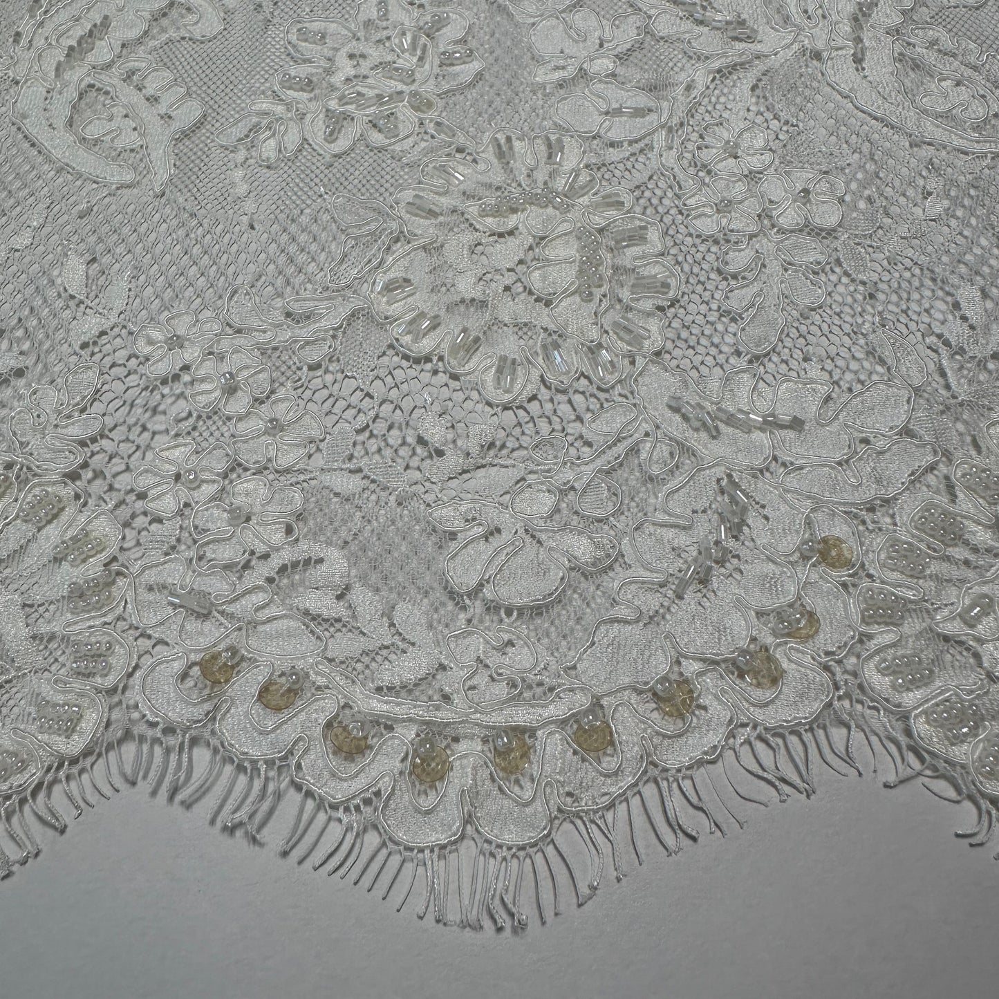 LIMITED EDITION BEADED BRIDAL LACE FAT QUARTER