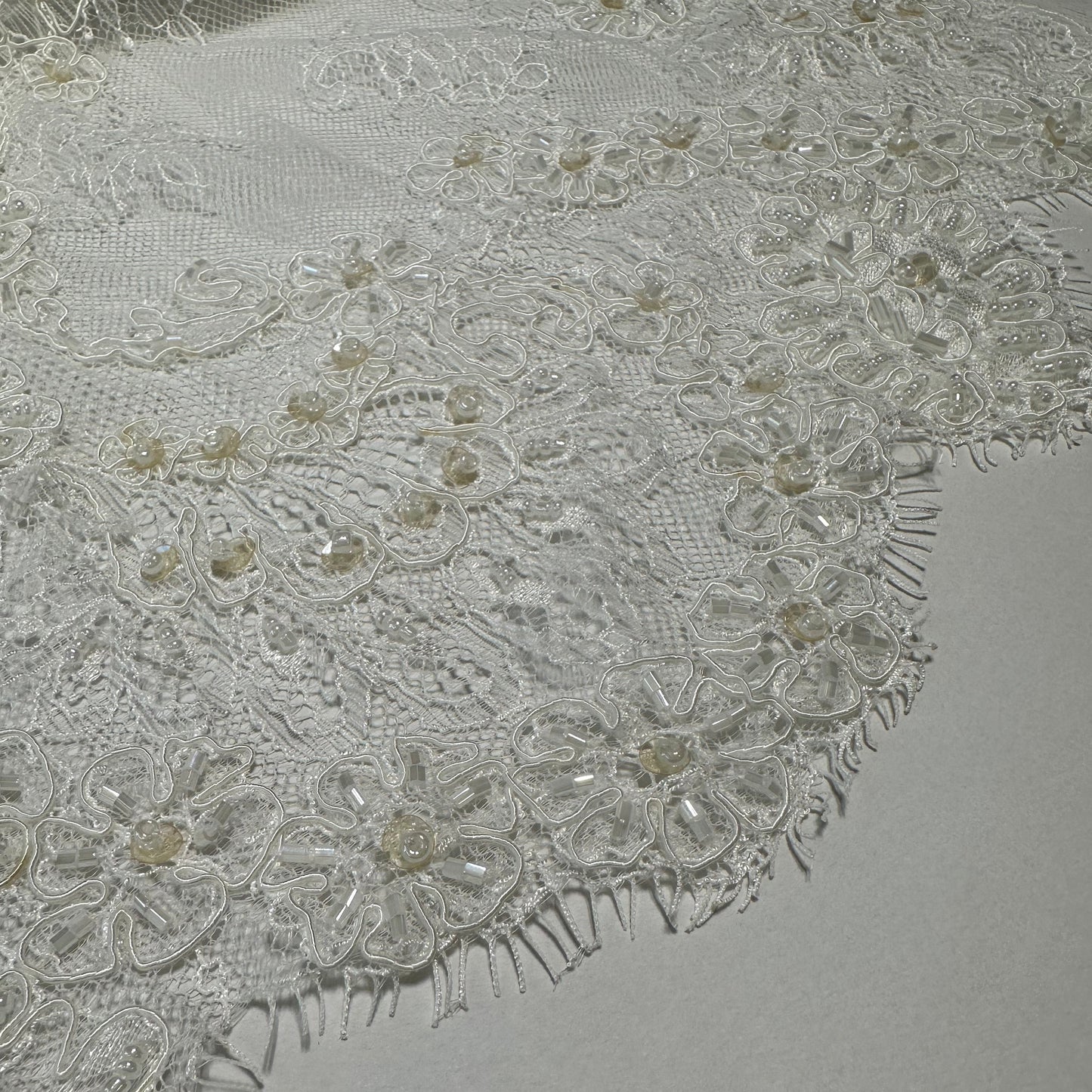 LIMITED EDITION BEADED BRIDAL LACE FAT QUARTER