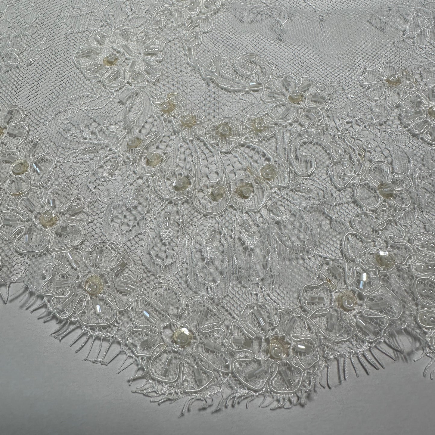 LIMITED EDITION BEADED BRIDAL LACE FAT QUARTER