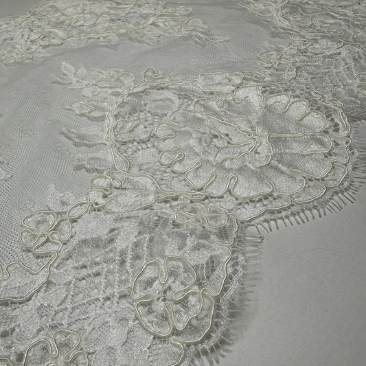 LIMITED EDITION CORDED BRIDAL LACE TRIM