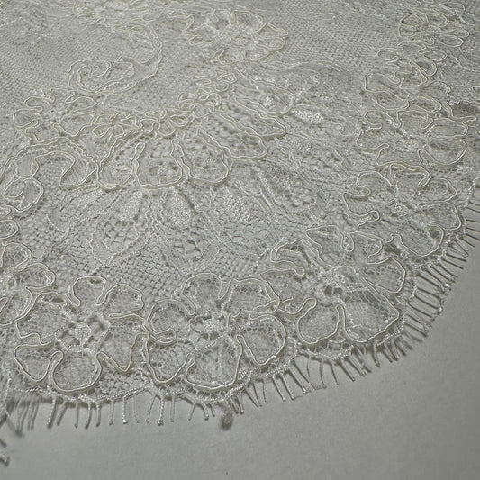 LIMITED EDITION FINE CORDED BRIDAL LACE FAT QUARTER