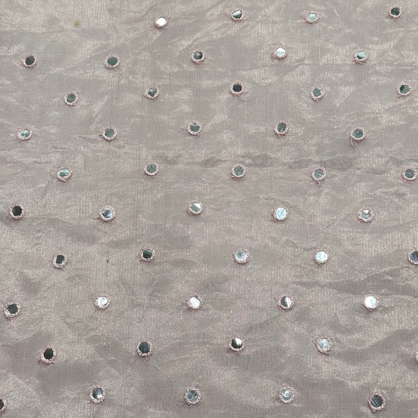 EMBROIDRED METALLIC ORGANZA REMNANT