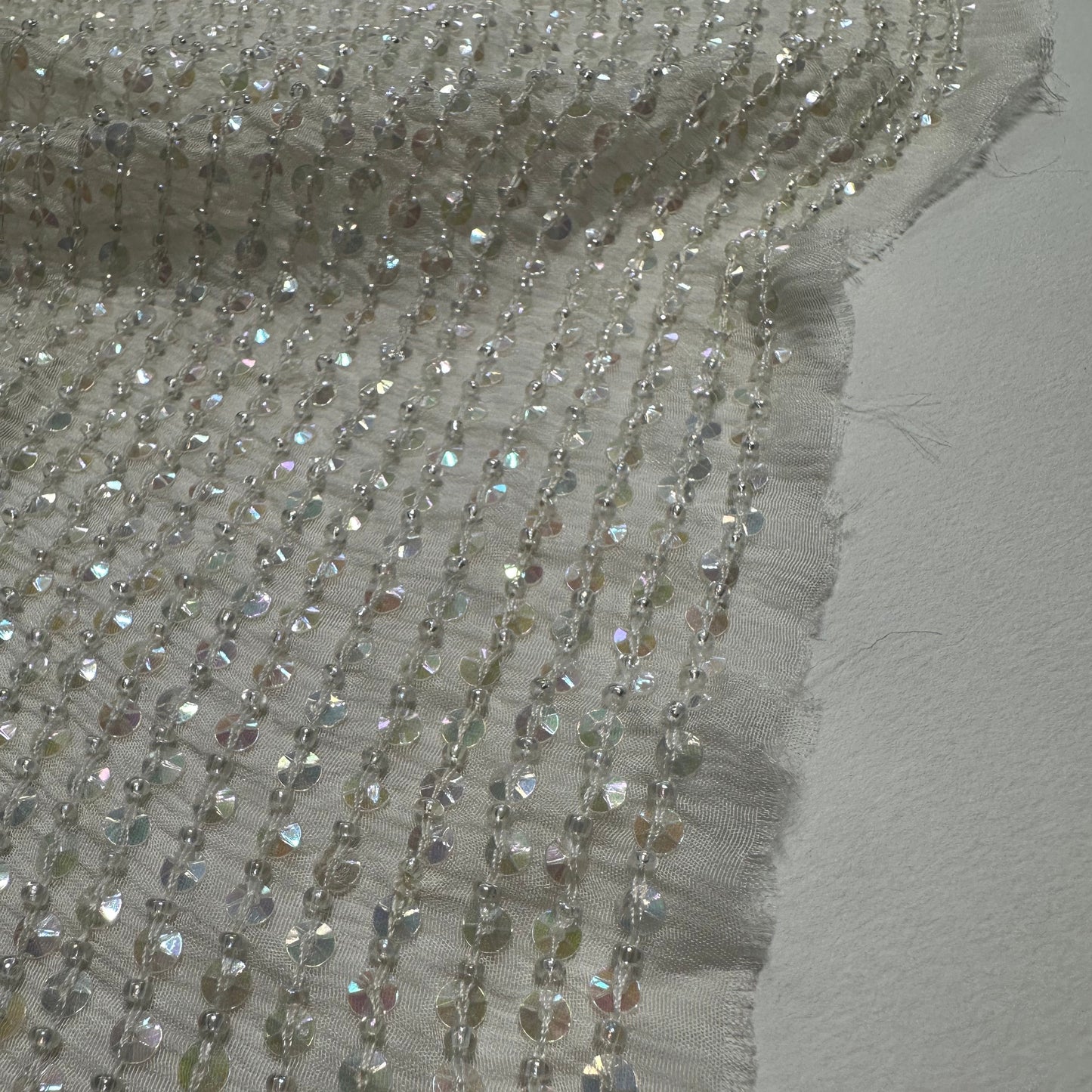 BEADED SEQUINNED GEORGETTE