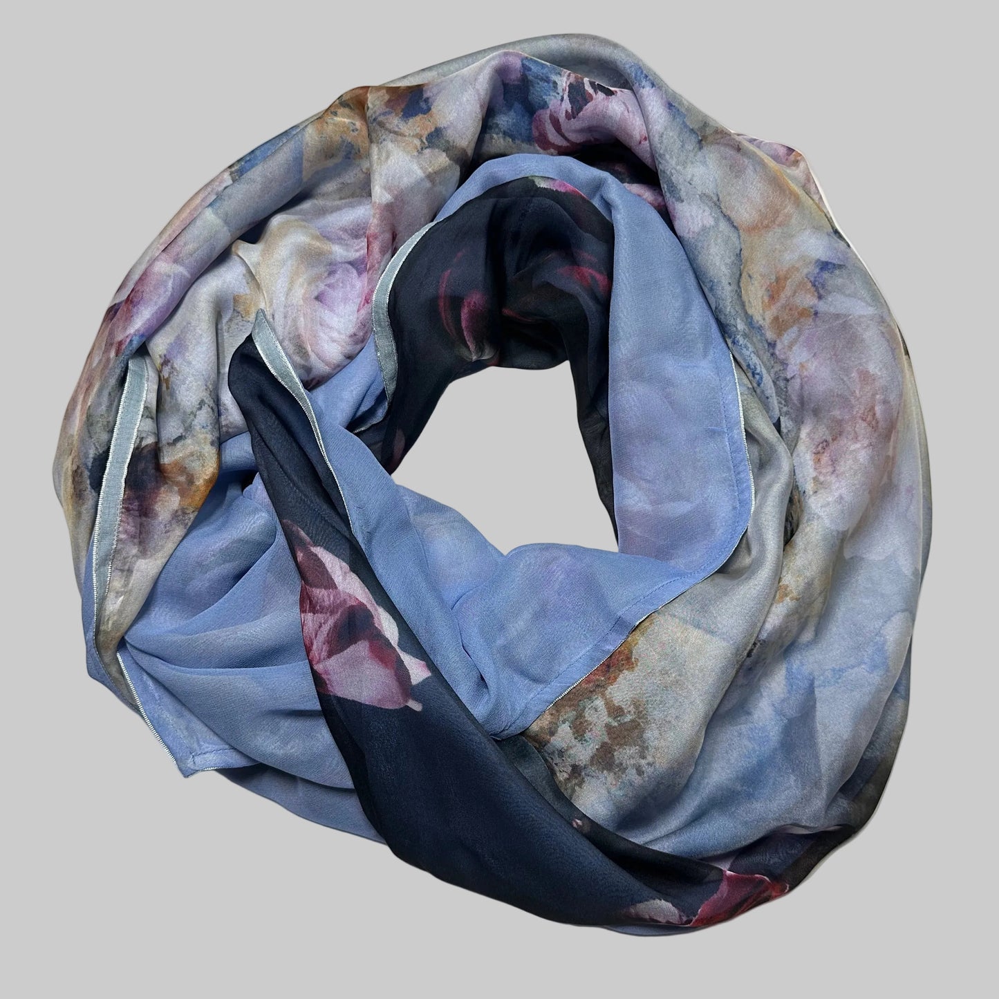 "ROSES" DOUBLE SILK SCARF