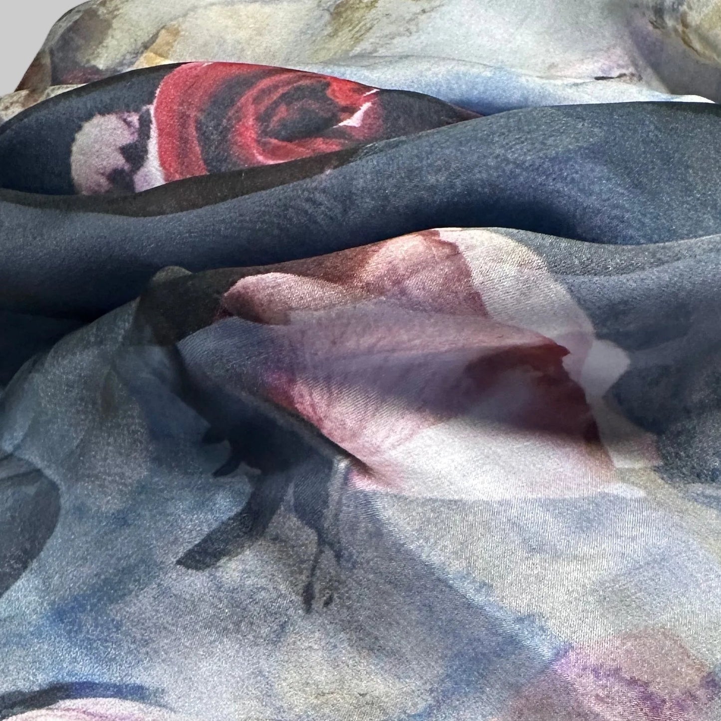 "ROSES" DOUBLE SILK SCARF