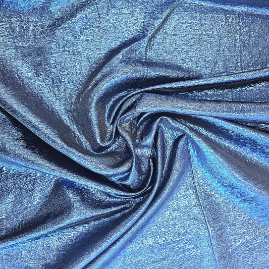 ELECTRIC BLUE METALLIC JACQUARD