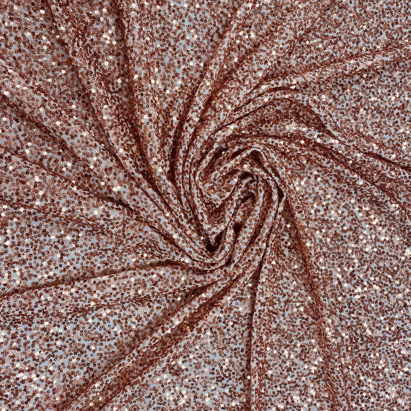 ROSE GOLD SEQUIN GEORGETTE
