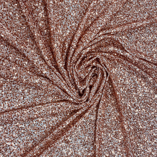 ROSE GOLD SEQUIN GEORGETTE