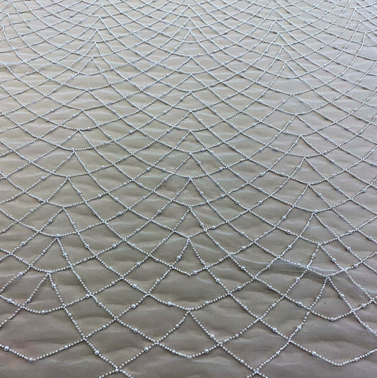 EMBELLISHED IVORY TULLE