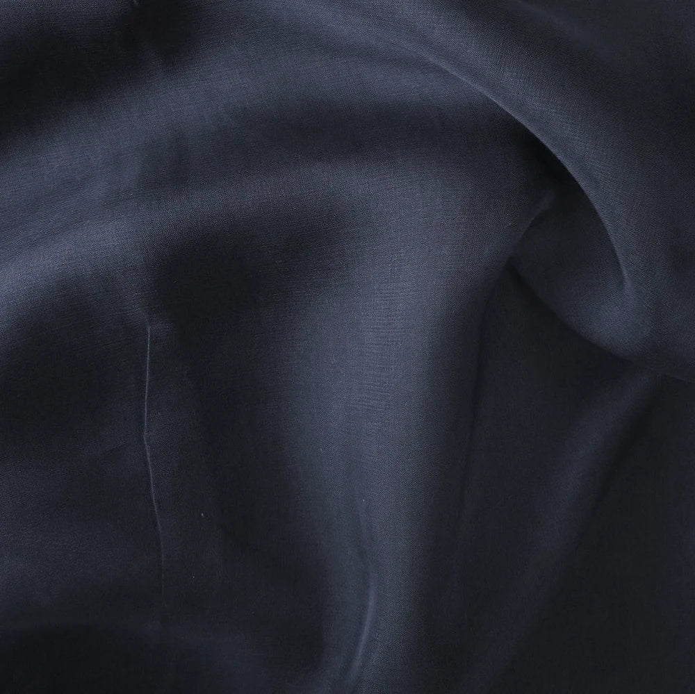 NAVY SATIN CHIFFON
