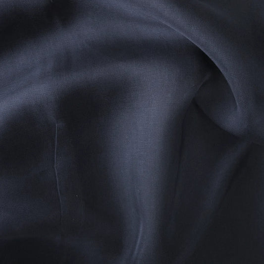 NAVY SATIN CHIFFON
