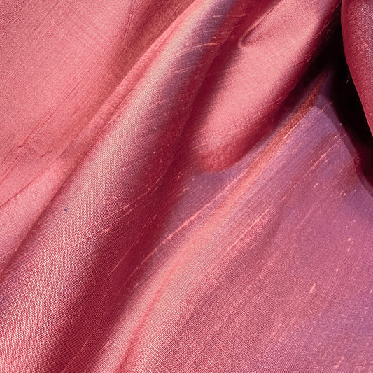 OLD ROSE DUPION SILK
