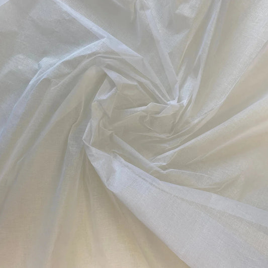 WHITE COTTON ORGANDY