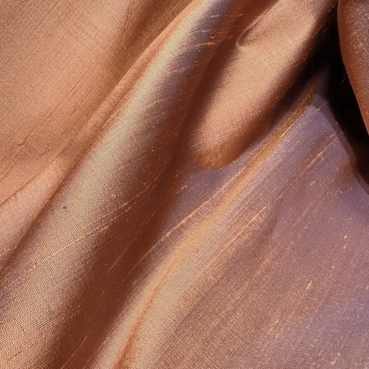 PEACH DUPION SILK
