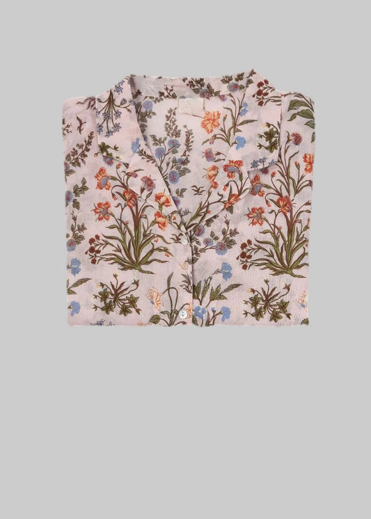 Cotton PJ's in Blush Flower