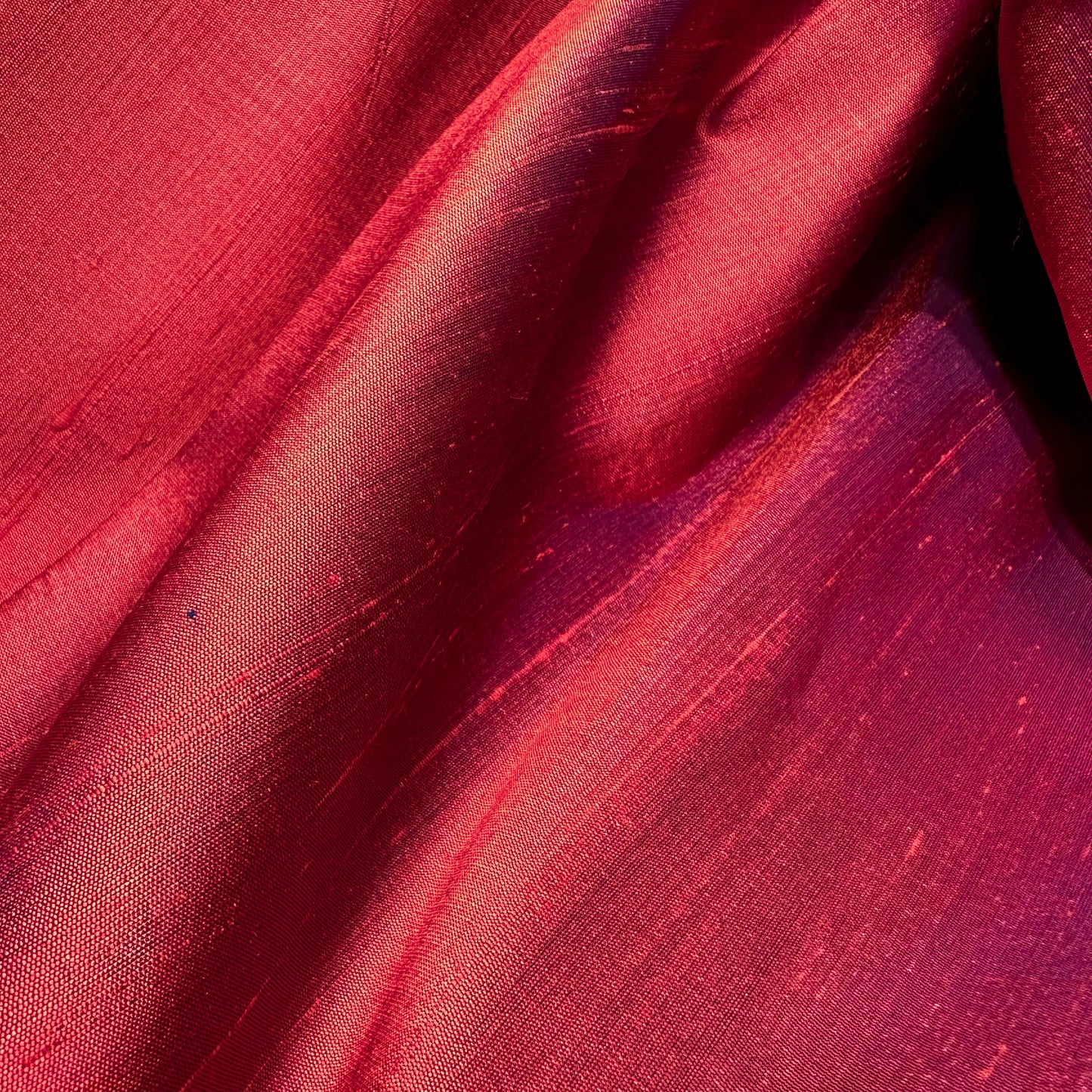 RASPBERRY DUPION SILK