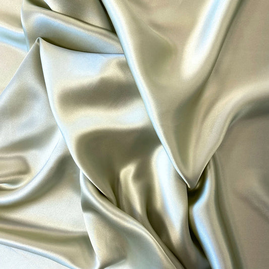 SAGE SANDWASH SATIN SILK
