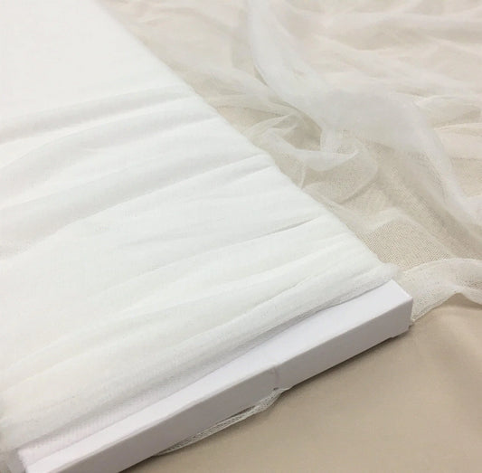 IVORY SILK TULLE