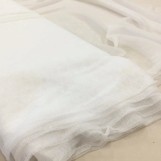 WHITE SILK TULLE