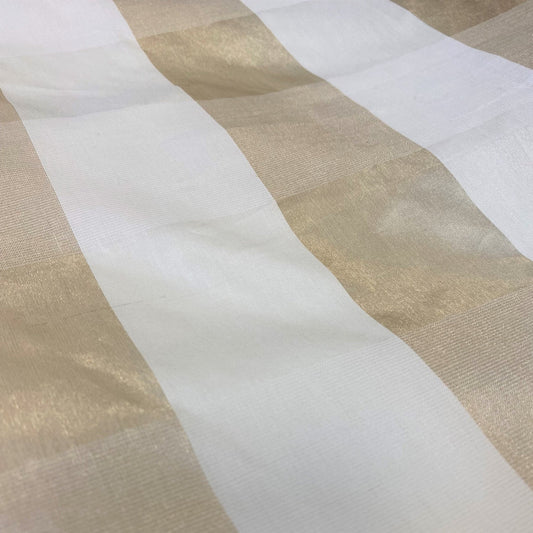 GOLD WIDE STRIPE ORGANZA