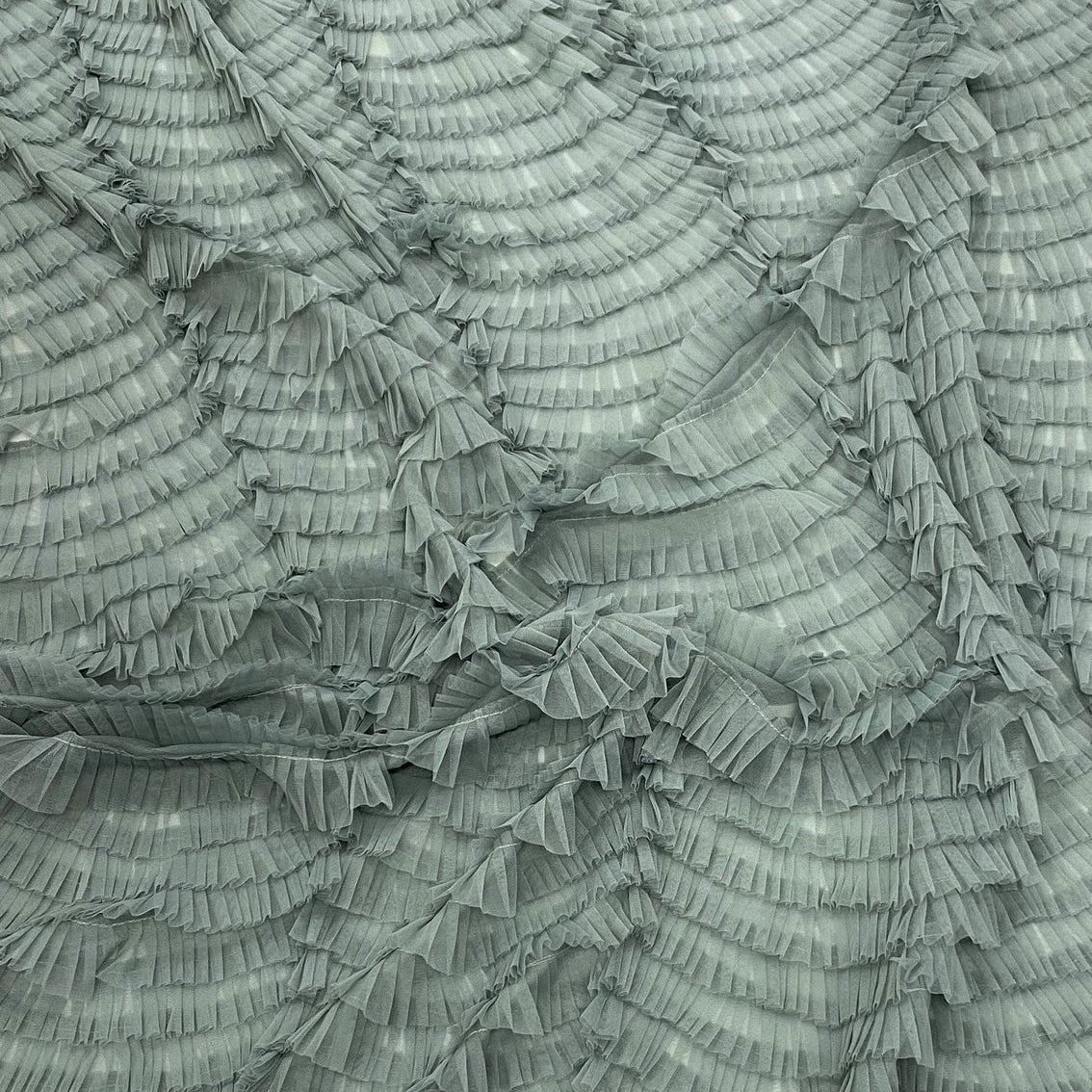 SEAGRASS RUFFLED TULLE