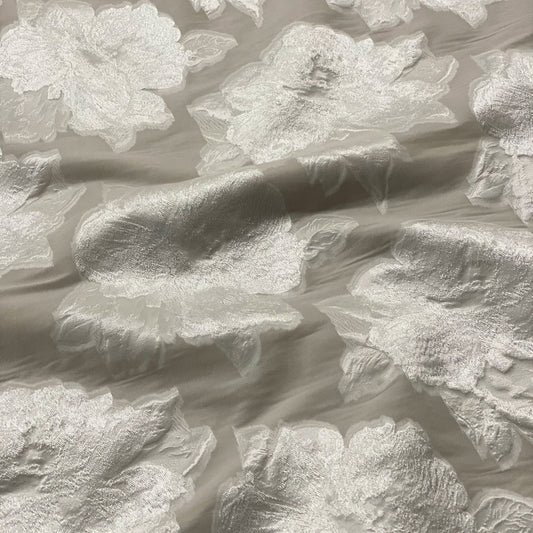 IVORY ALLEGRA FLORAL JACQUARD
