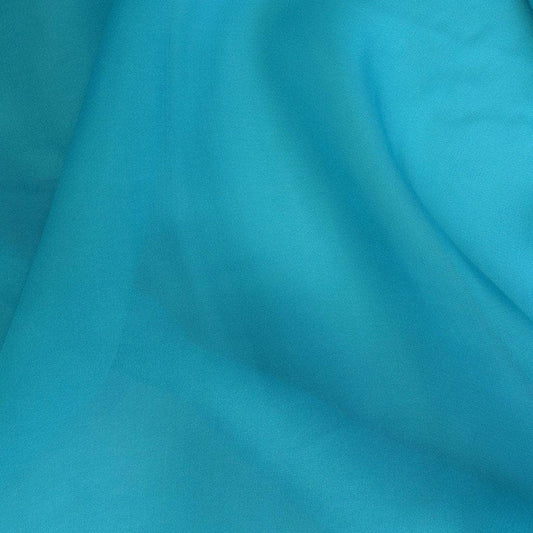 AQUAMARINE SATIN CHIFFON