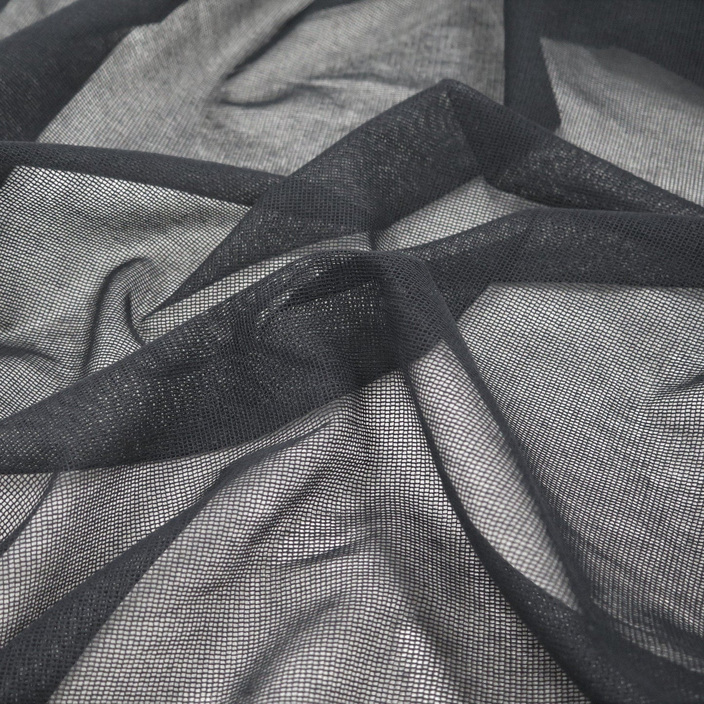 BLACK COTTON TULLE