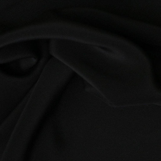 BLACK CREPE DE CHINE