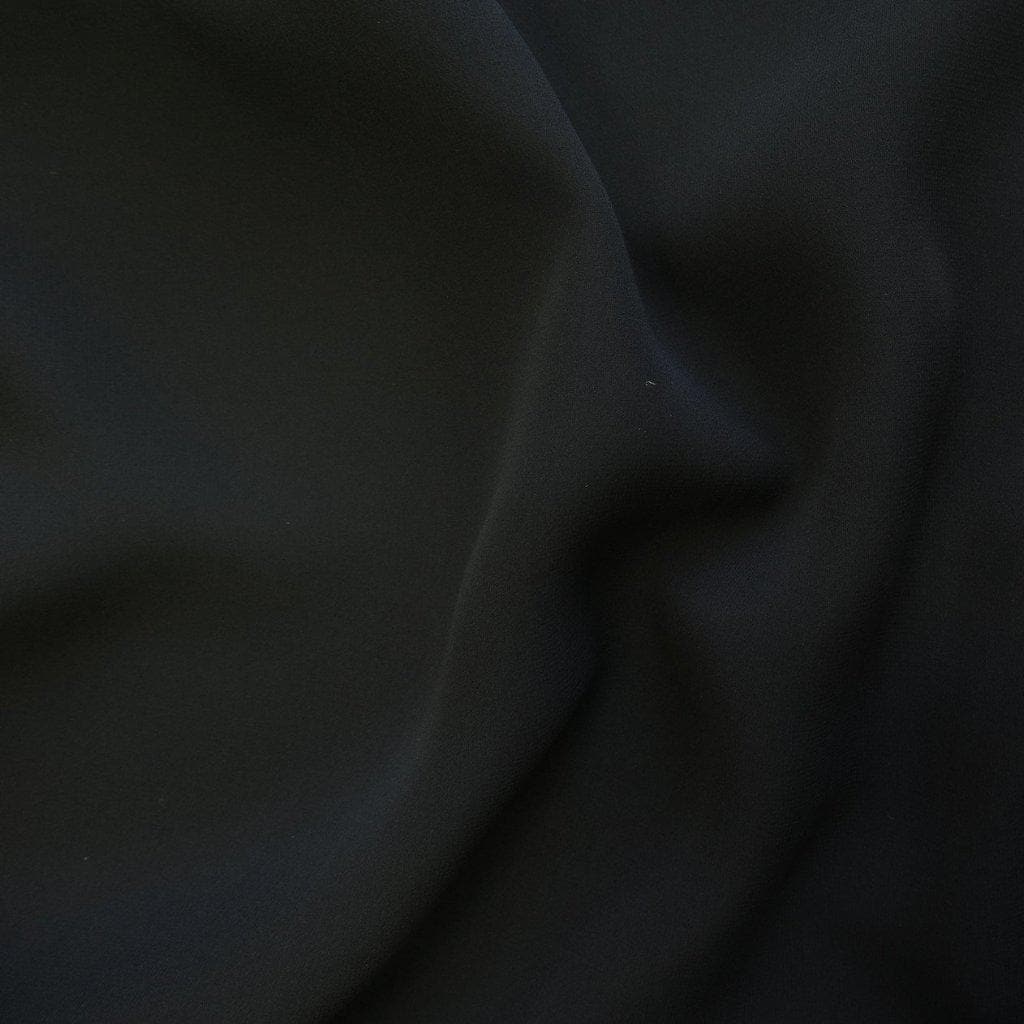 BLACK SILK GEORGETTE
