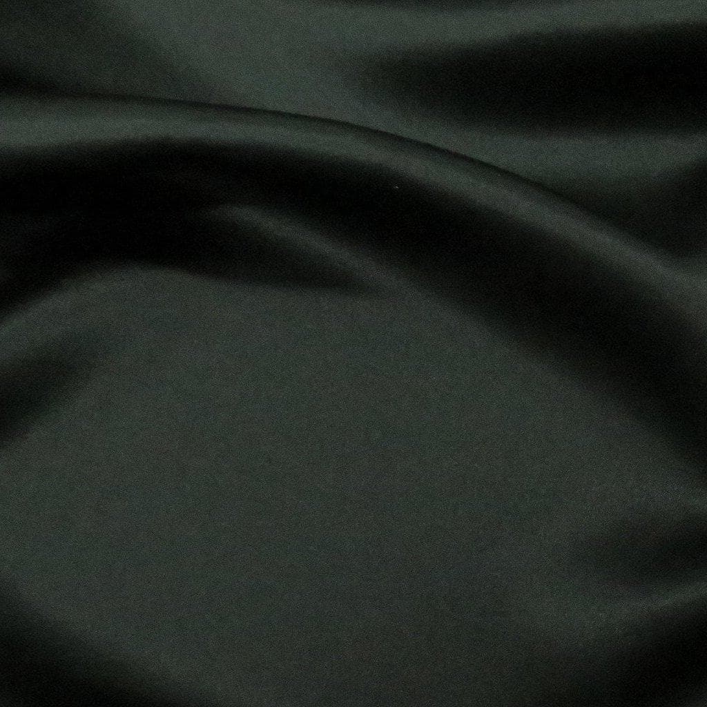 BLACK CREPE SILK SATIN
