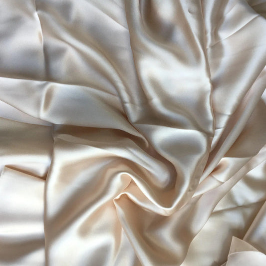CHAMPAGNE SANDWASH SATIN SILK