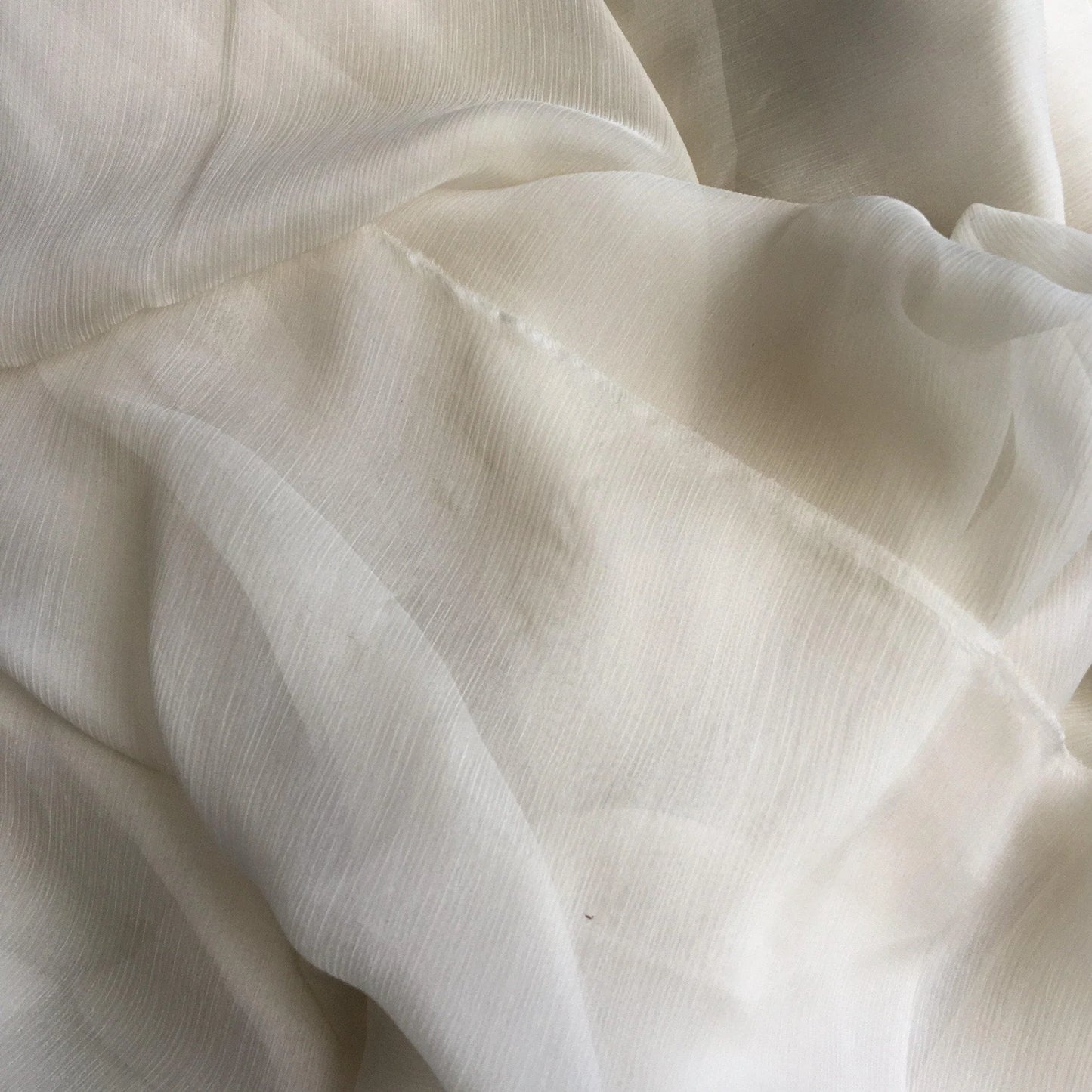 OYSTER CRINKLE SILK CHIFFON