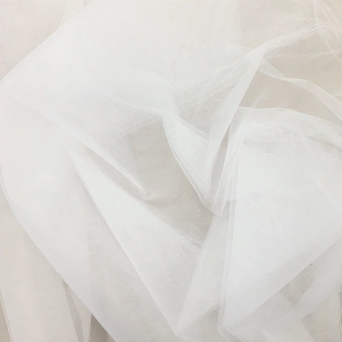 WHITE CRYSTAL TULLE