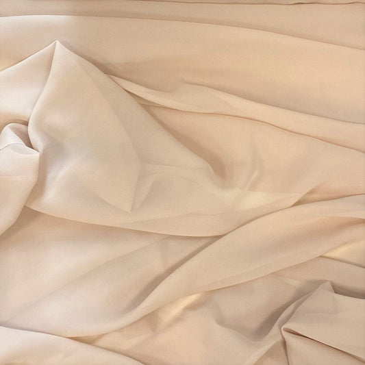 LIGHT TEA ROSE SILK GEORGETTE