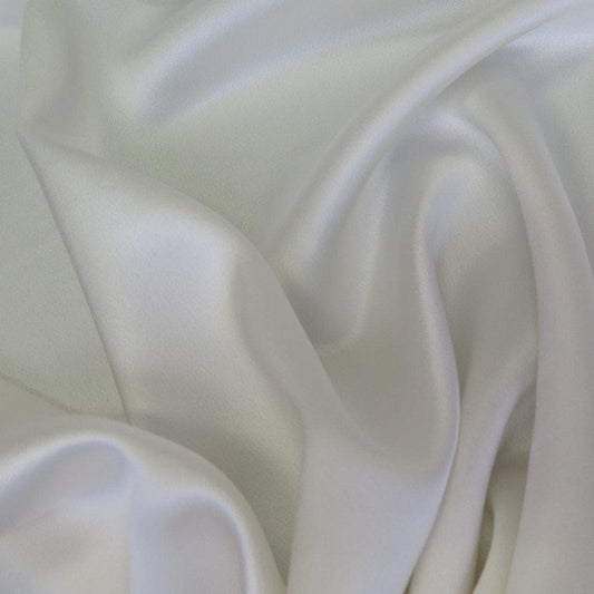 IVORY CREPE SILK SATIN