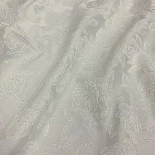 IVORY ROSE JACQUARD