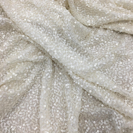 IVORY SEQUIN GEORGETTE