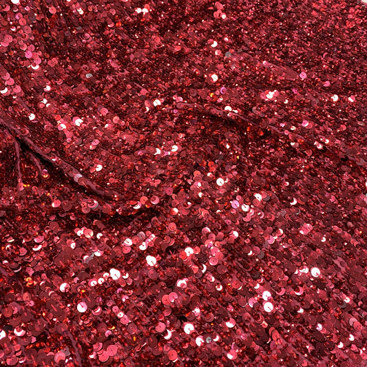 RASPBERRY SEQUIN GEORGETTE