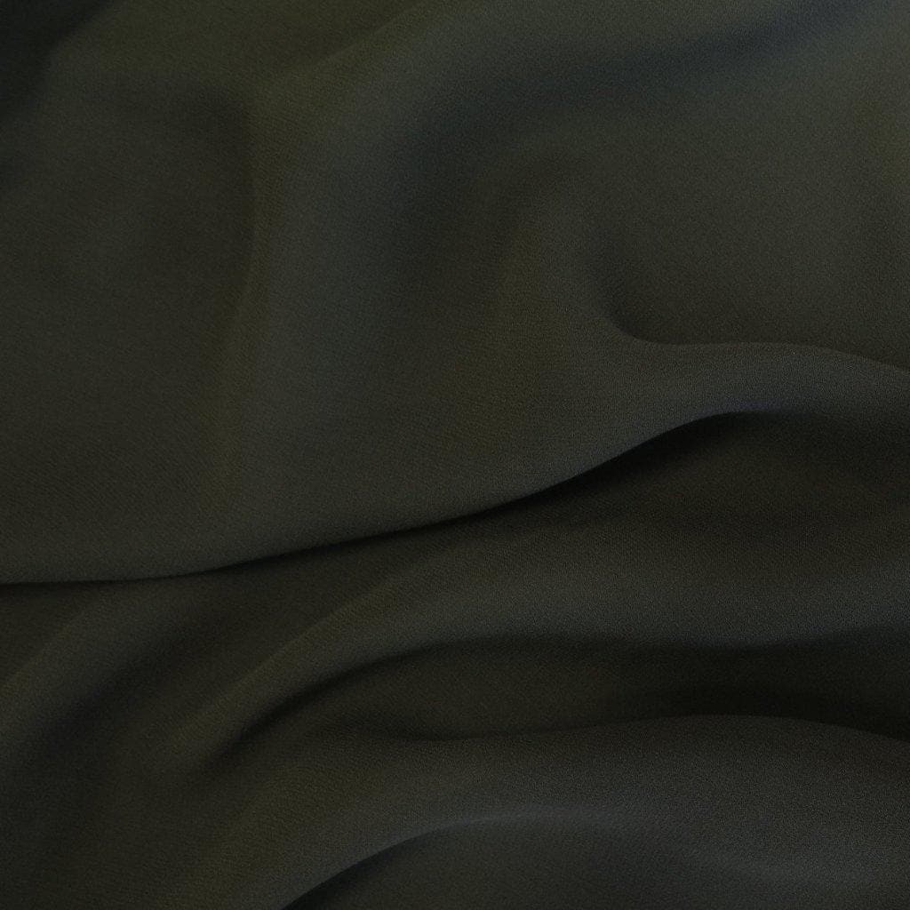 KHAKI SILK GEORGETTE
