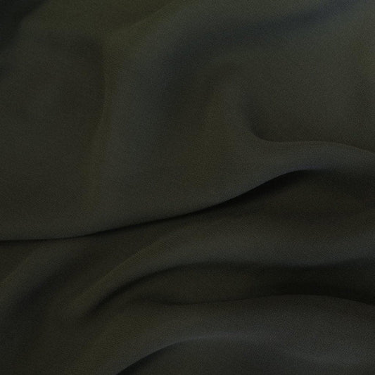 KHAKI SILK GEORGETTE