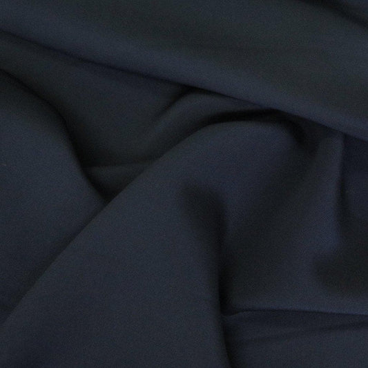 NAVY SILK FAILLE