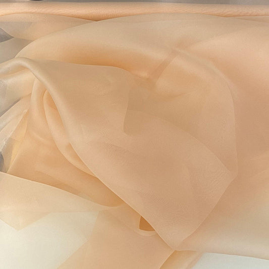 APRICOT SILK ORGANZA