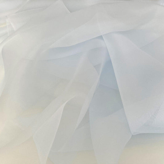 PALE BLUE SILK ORGANZA
