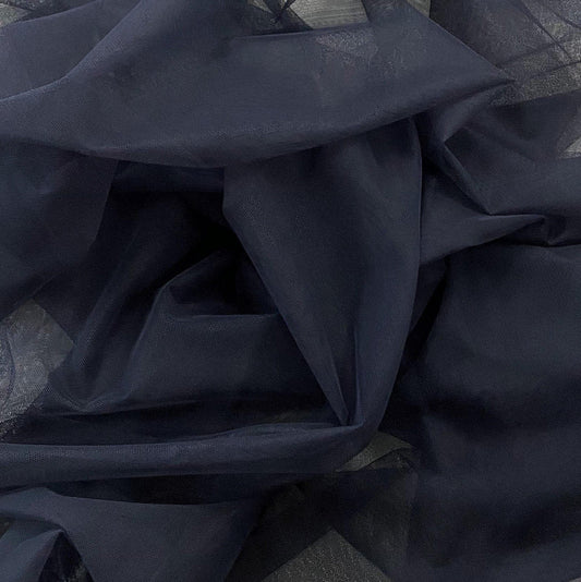 NAVY POLYESTER TULLE